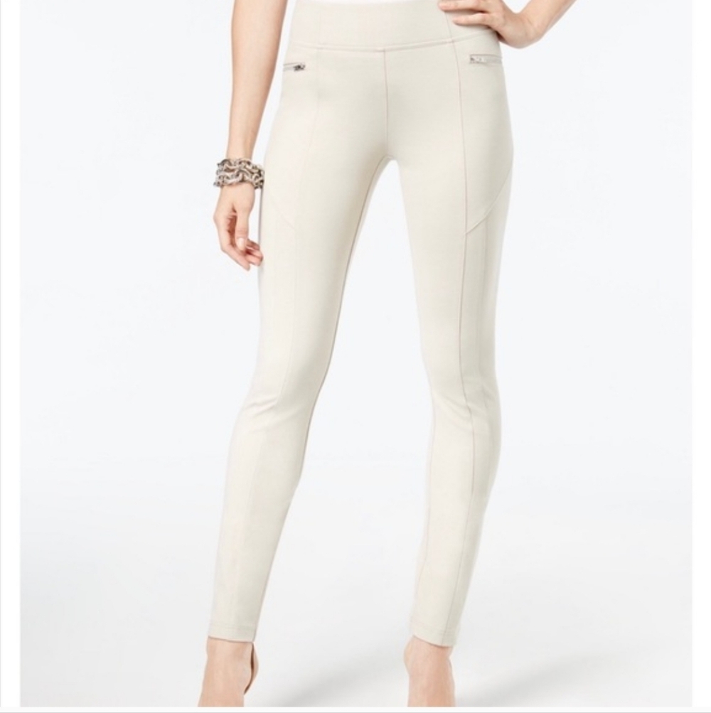 NWT INC International Zip Pocket Moto Jeggings Size 12